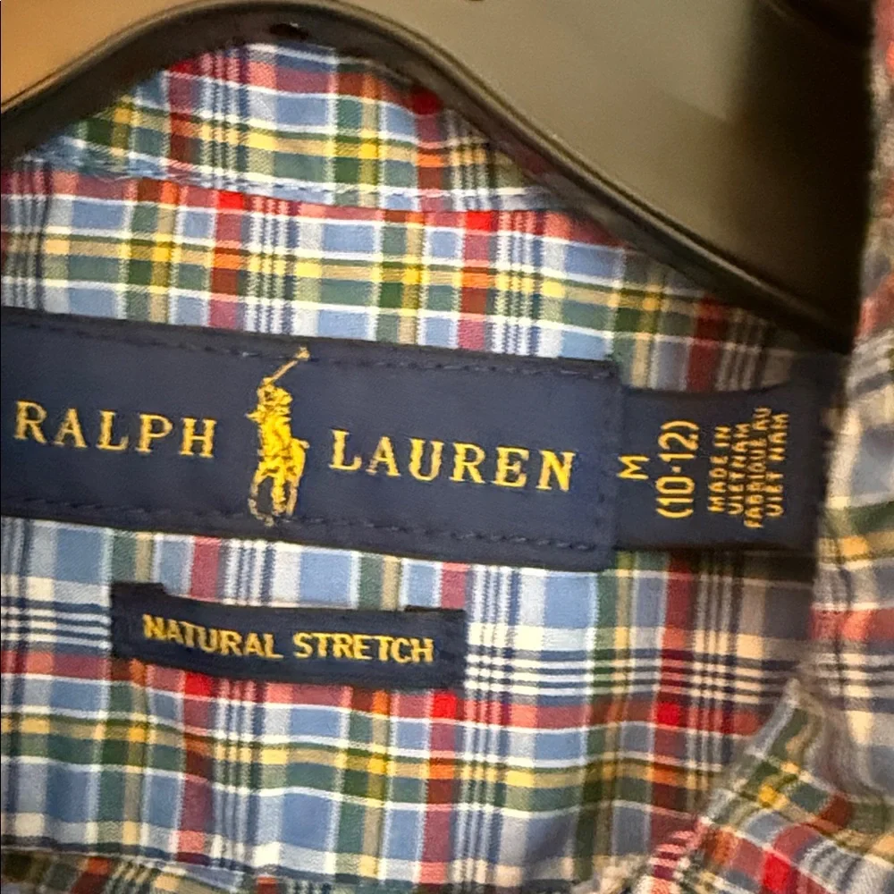 Ralph Lauren Men's Multicolor Plaid‎ Button-Down Shirt M(10/12)